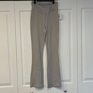 Elegant Gray Flare Women's Pants